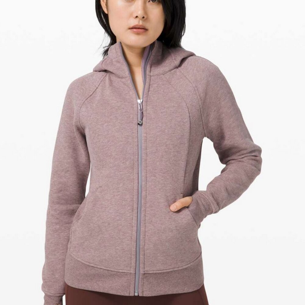 Lululemon Classic Scuba Full-Zip Hoodie in Heathered Violet Verbena